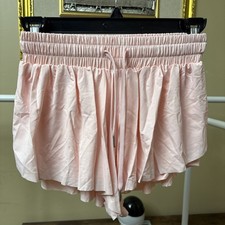 Flowy Athletic Shorts for Women Butterfly Shorts Girls 2-in-1 Double Layer Short