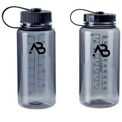 Water Bottle Flask Wide Mouth 0.5 1 Litre Grey Transparent Grey 100% Tritan A.B