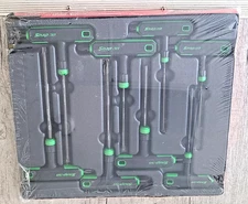 New Snap-on™ AWSGT800A 8-pc T10 - T45 TORX T-Handle/L-Shaped Hex Combo Soft Grip