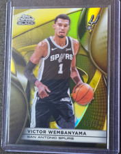 Topps Chrome Black 2025-26 Victor Wembanyama Spurs True Gold Refractor #/50