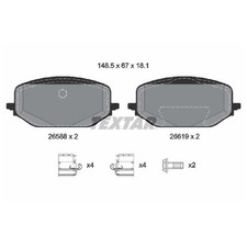 Satz Bremsbeläge Bremsklötze vorne für Peugeot 3008 2 MC 3 KA 308 FB SW | 102