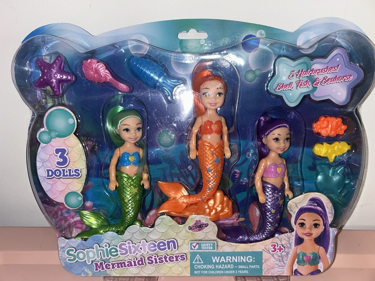 Mermaid Sisters Triplets Dolls Play Set Lollipop SophieSixteen