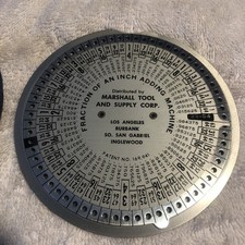 Marshall Tool Fraction Adding Machine 
