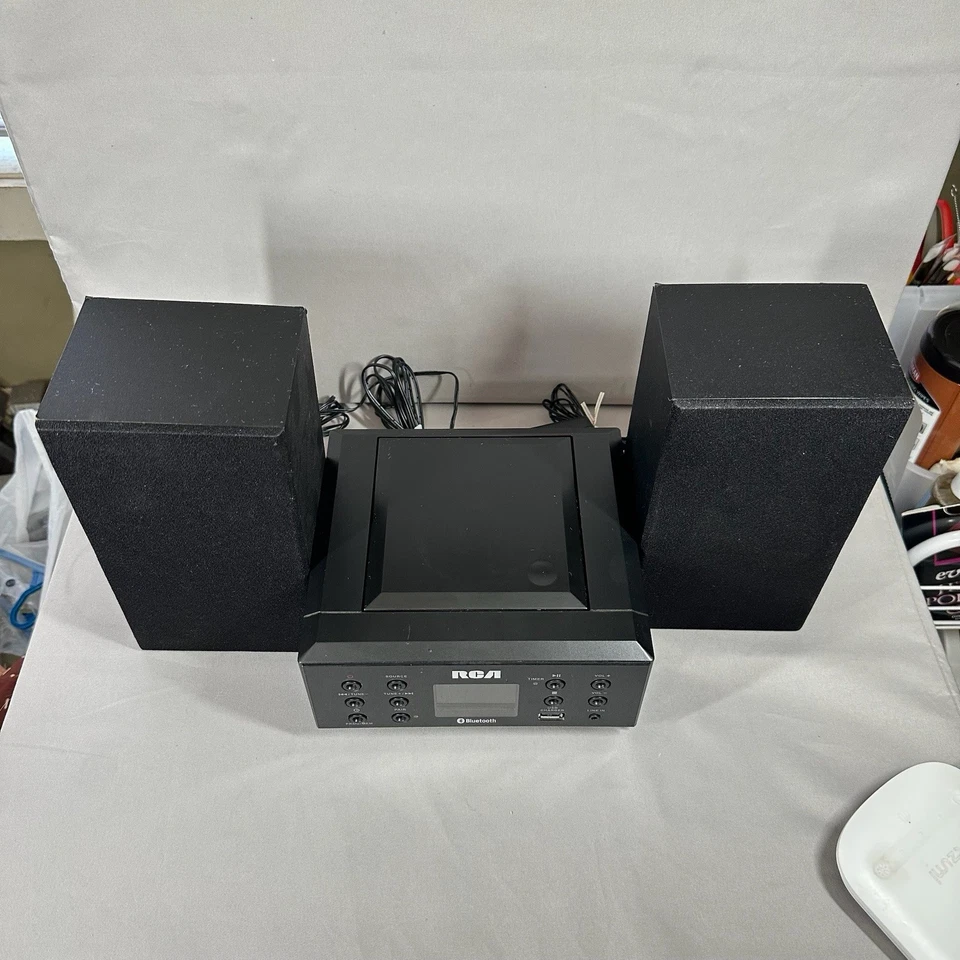 RCA Music System CD Radio Speakers RS2929B AC Bluetooth Connect USB - Image 4 of 4