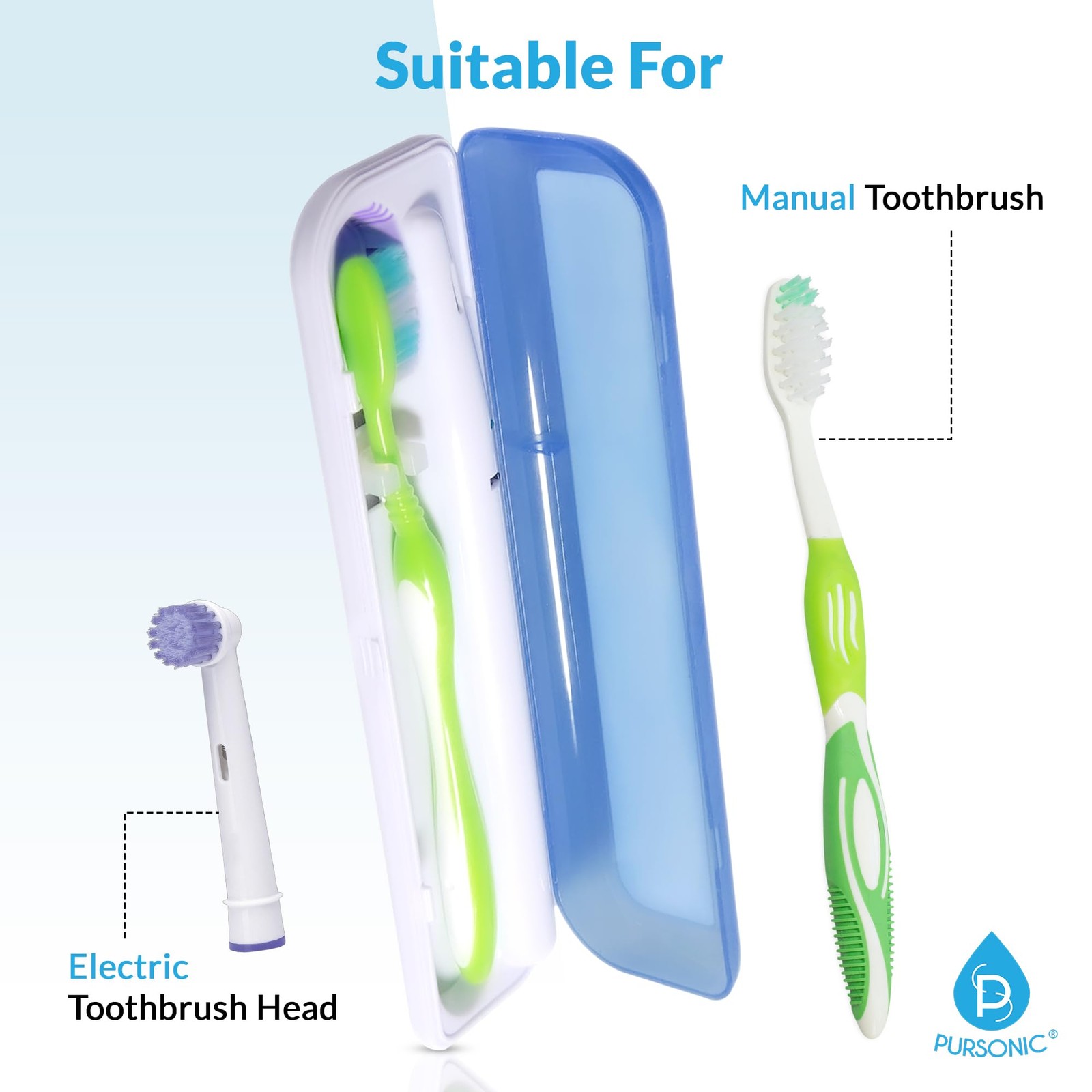 Pursonic S1 Portable UV Toothbrush Sanitizer