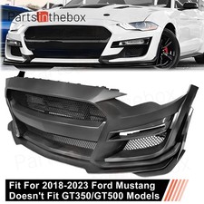 For 2018-2023 Ford Mustang Gt500 Style Front Bumper Kit Conversion Replacement For 2018-2023 Ford Mustang Gt500 Style Front Bumper Kit Conversion Replacement