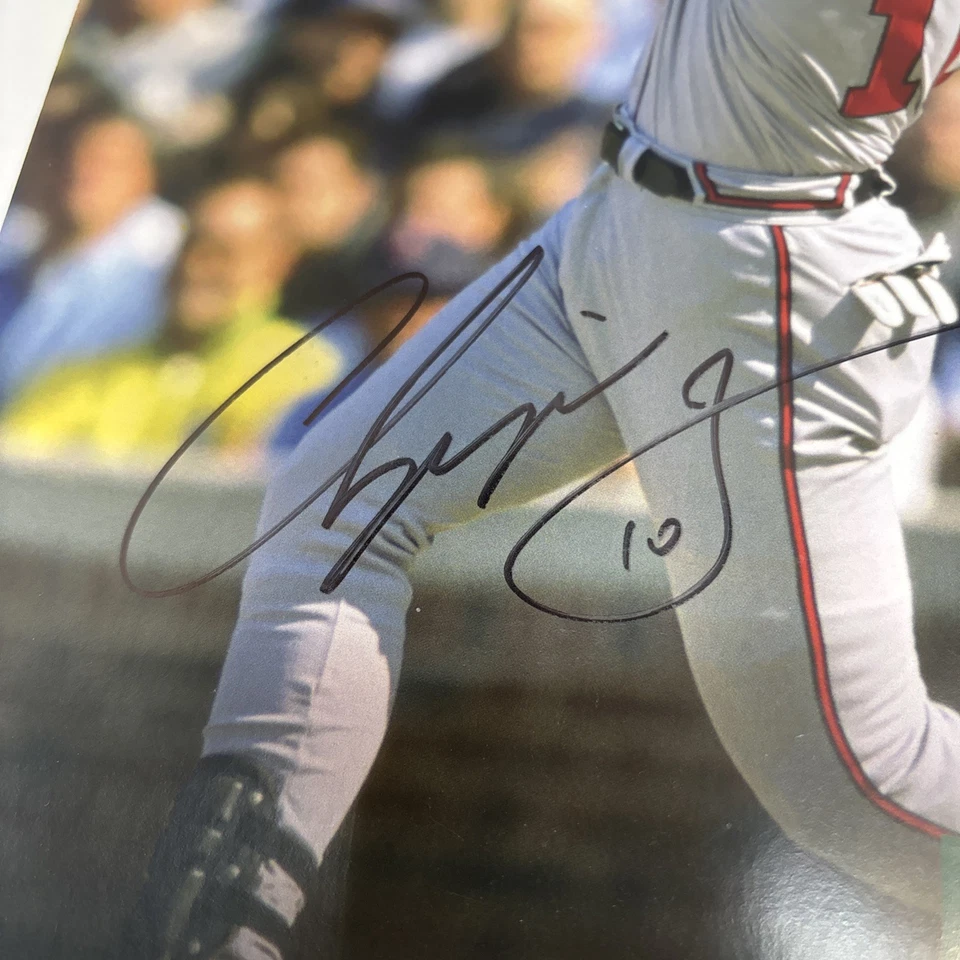 Autógrafo Chipper Jones - Dicks House Of Sport Gran Inauguración Foto 3 de 4