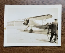 Vintage Airplane Biplane Small Snapshot Vintage Photo