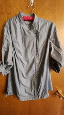 Chef Works Long Sleeved Chef Coat Double-Breasted, Gray M