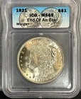 1921 Morgan SILVER Dollar ICG MS65 "End of an Era" Label