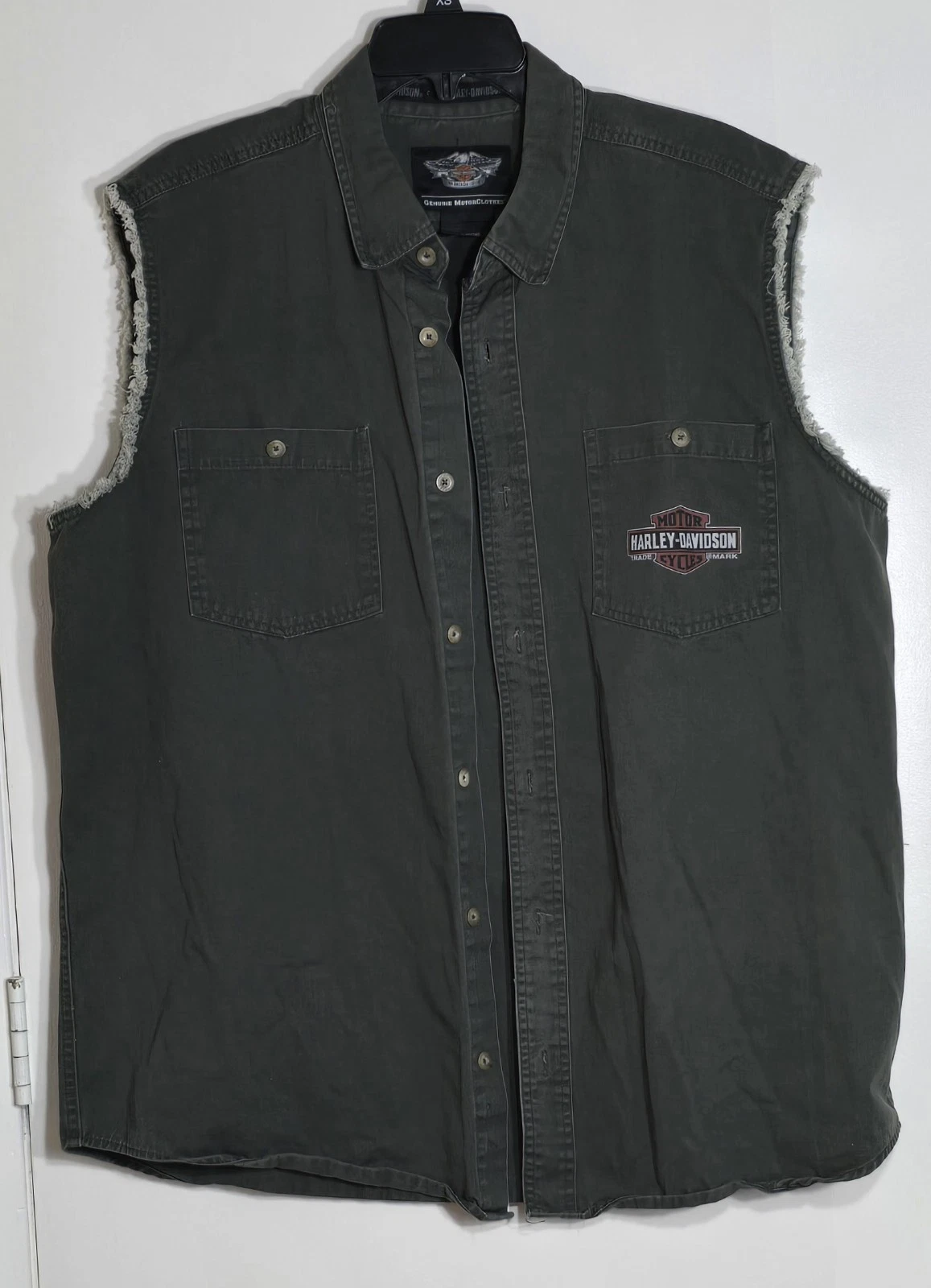 HARLEY DAVIDSON Sleeveless Shirt Vest Genuine Oil Refinery Motorcycle Men's XL