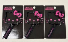 Sanrio Hello Kitty Face Carabiner I Love Hello Kitty Black 395803setof3
