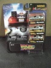 Back to the Future 3-Pack Time Machine Nano Vehicle Hollywood by Jada toys