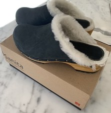 Woman's Clogs Sanita Hese Black Size 38 EU/ 8 US 180 Retail