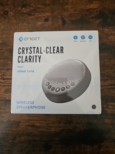 Emeet Luna Crystal Clear Clarity Conference Speaker, Black - Picture 1 of 8