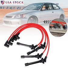 5x Spark Plug Wire Ignition Cable Wire For Honda Acura Integra 90-01cr-v 97-01