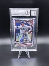 Grady Emerson Signed 2024 Panini Stars and Stripes Crystals /25 BAS 10 Auto