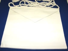 Vintage Masonic Knights Templar Lambskin Apron, White, Uriel Lodge 24, Merrow CT