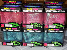 Needoh Nice Cube Glitter Glow Squishy Toy, Pink/Blue, Ages 3-4