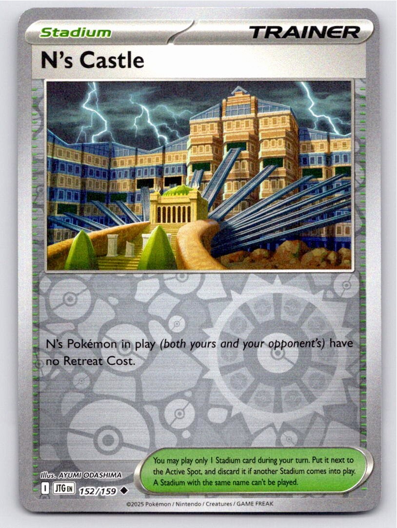 POKEMON N'S CASTLE JOURNEY TOGETHER 152/159 REVERSE HOLO UC NM A76710 FREE S&H