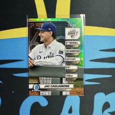 2024 Bowman Draft Bowman Draft Night Green Refractor /99 Jac Caglianone #BDN-5