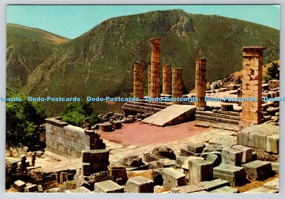 D324253 Delphi. Blick auf den Apollontempel. E. Tzaferis. Athen. Griechenland