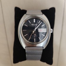 Seiko Lord Matic 5606 6000 Black Automatic Watch Timepiece Authentic