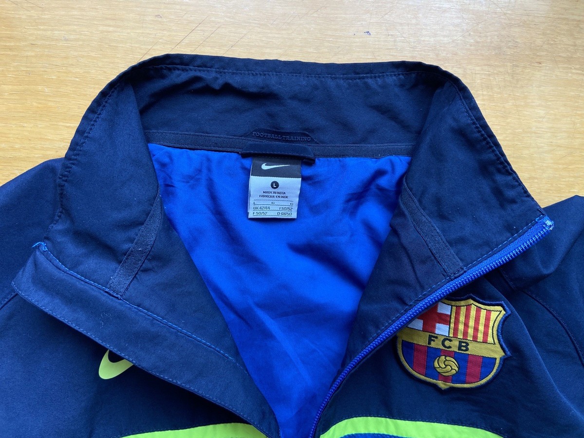 BARCELONA 2010 2011 FOOTBALL SOCCER TRACKSUIT NIKE 377458-496 sz L