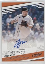 2021 Panini Chronicles Prestige Logan Webb #PR-LW Auto 1g8u