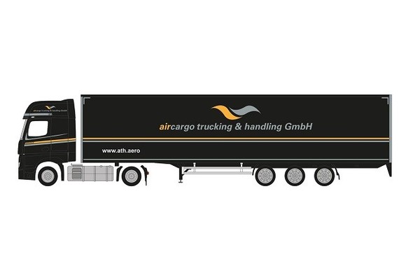 "Herpa 953504 - 1/87 Mb Actros18 Bigsp Lowkosz \"Aircargo Trucking & Handling Gmbh"-image