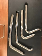 RINEHART 2-2 CHROME EXHAUST SOFTAIL MODELS 86-11 300-0101