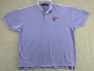 #ad #ad Vintage City of Austin Men#x27;s Polo Shirt 2XL Public Works Employee 90s Y2K $14.94