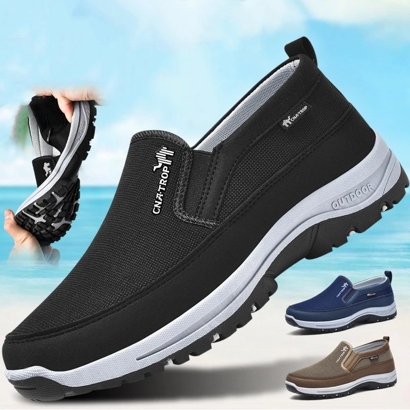 Comfort Breathable Orthopedic Travel Plimsolls Cna Trop Shoes for Men Slip-on
Opens in a new window