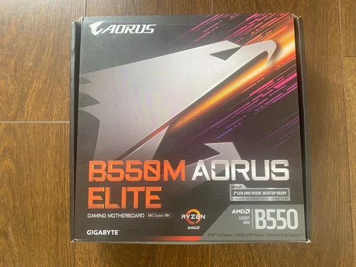 AORUS B550M ELITE Gaming Motherboard RYZEN AMD 3rd Gen. Desktop ready Open box
