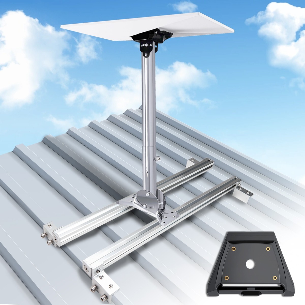 Adjustable Starlink Gen 3 Roof Mount, Ybervont Stainless Steel