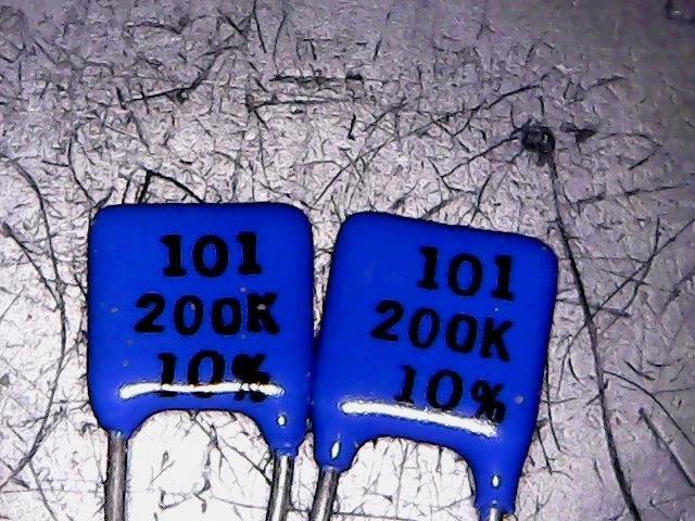 Victoreen 200K Ohm 1/2W 2Kv Resistor 0.5W 200,000 Ohm 2000 Volts QTY 2 . (C18B1) - Image 2 of 4