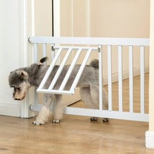 30-32" Retractable Short Dog Gate Portable Child Barrier Door For Stairs Doorway