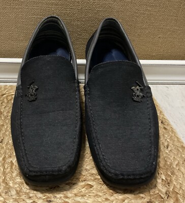 Blaxk Polo driver shoes size 13 Beverly Hills Polo Club Black Driving Loafers size 10 D  main image 3