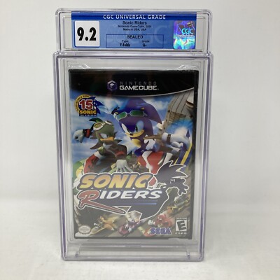 Sonic Riders Nintendo GameCube Black Label Sealed CGC Graded 9.2 A+