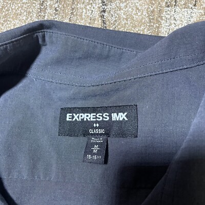M Express 1MX Men's LS Button Up Casual Shirt Size M #22542 | eBay