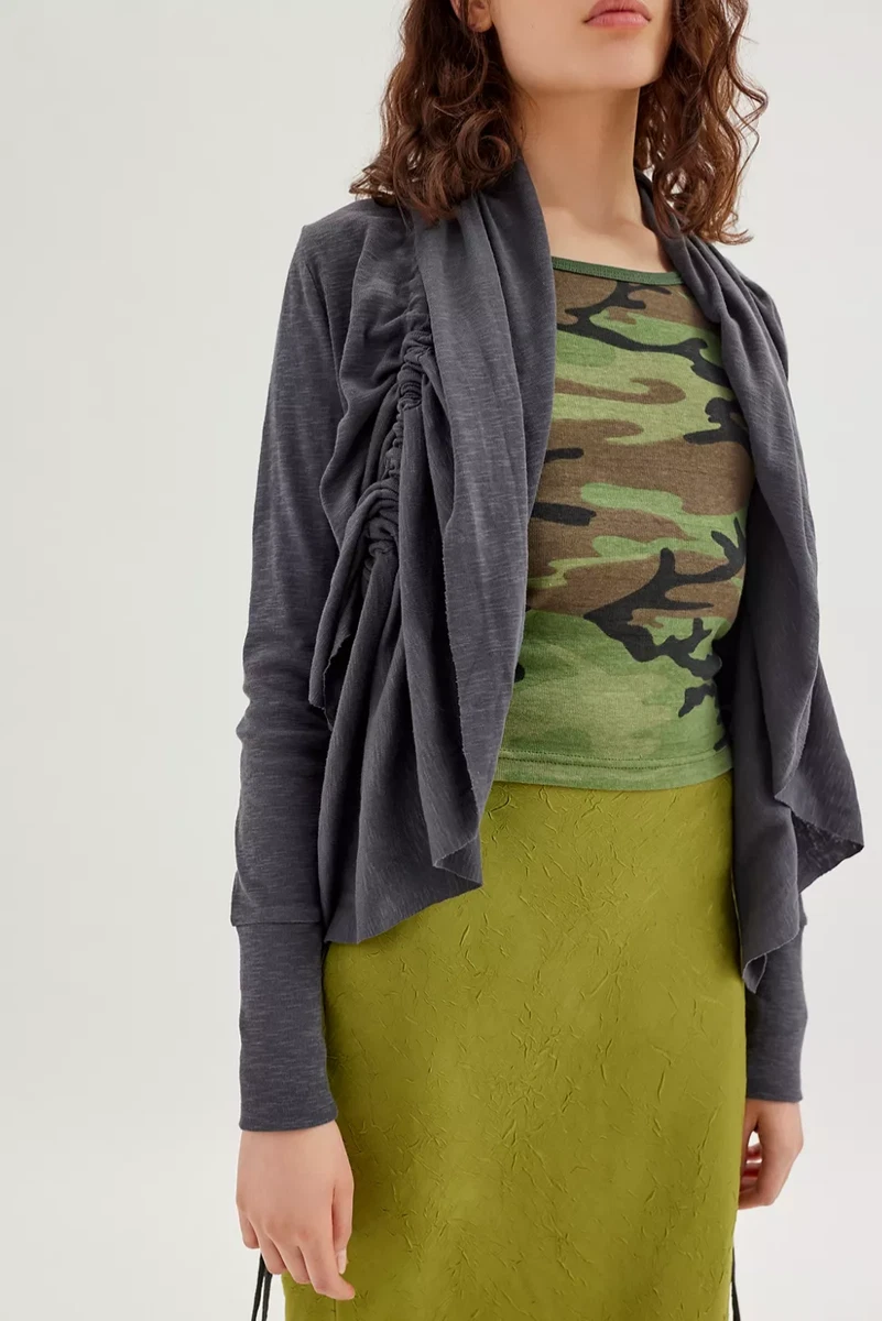 Uo jordan top plush cardigan