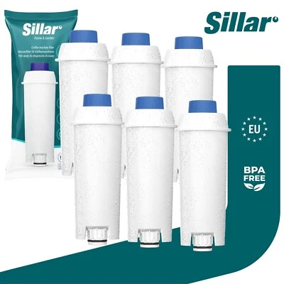 SILLAR 1-20x Wasserfilter für DeLonghi DLS C002 SER 3017, ECAM ESAM ETAM Serie