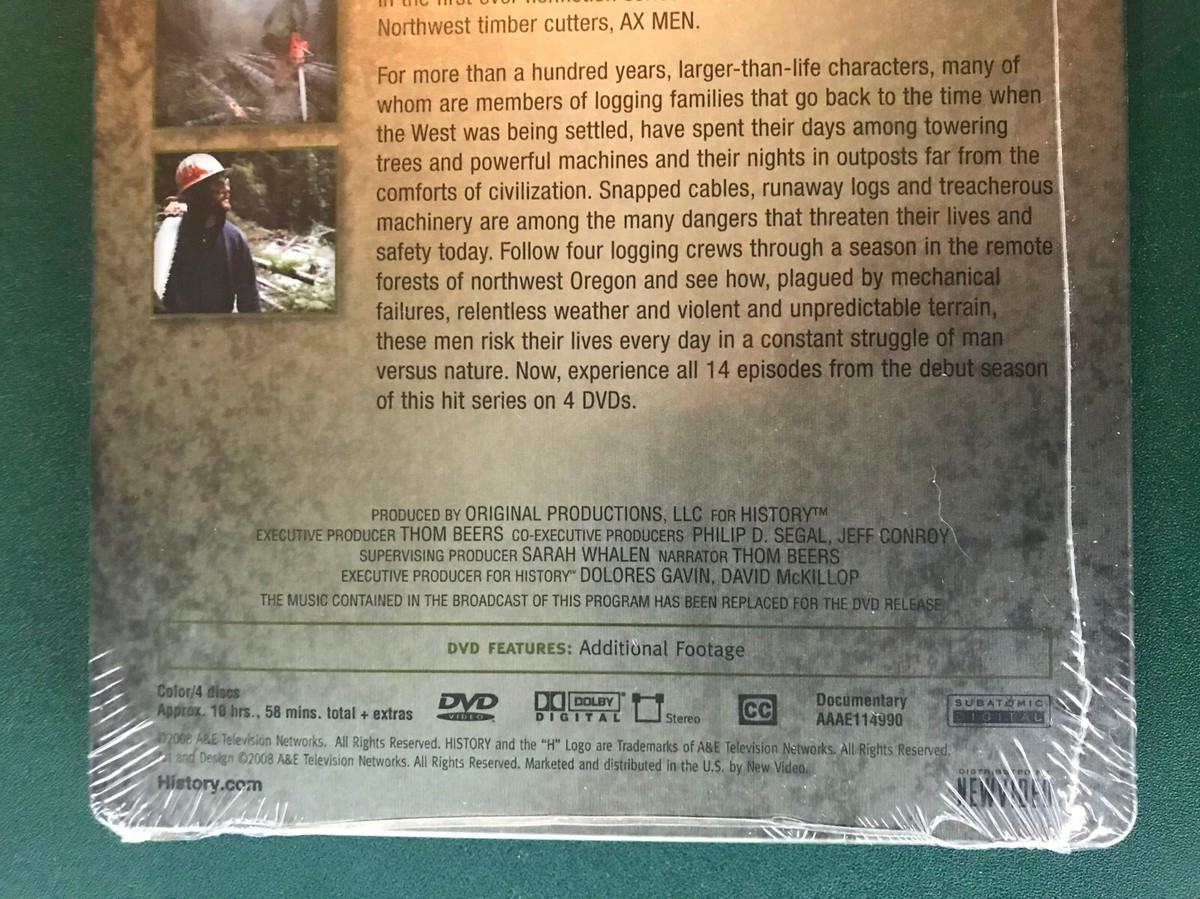 Ax Men, Season One (4 DVDs) Steelbook, MINT CONDITION