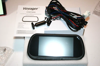 ASA Electronics VOM74MM Rearview Mirror Monitor with Wiring Harness & Bracket - Bild 1 von 4