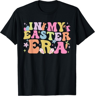 In My Easter Era Bunny Groovy Easter Day 2025 Rabbit Kids T-Shirt