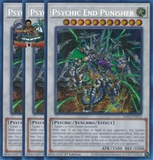 Yugioh! 3x Psychic End Punisher RA02-EN032 Secret Rare 1st Ed NM