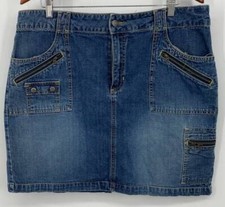 Old Navy Vintage Denim Jean Skirt Old Navy Womens Size 16 Y2K 90's Cargo B78