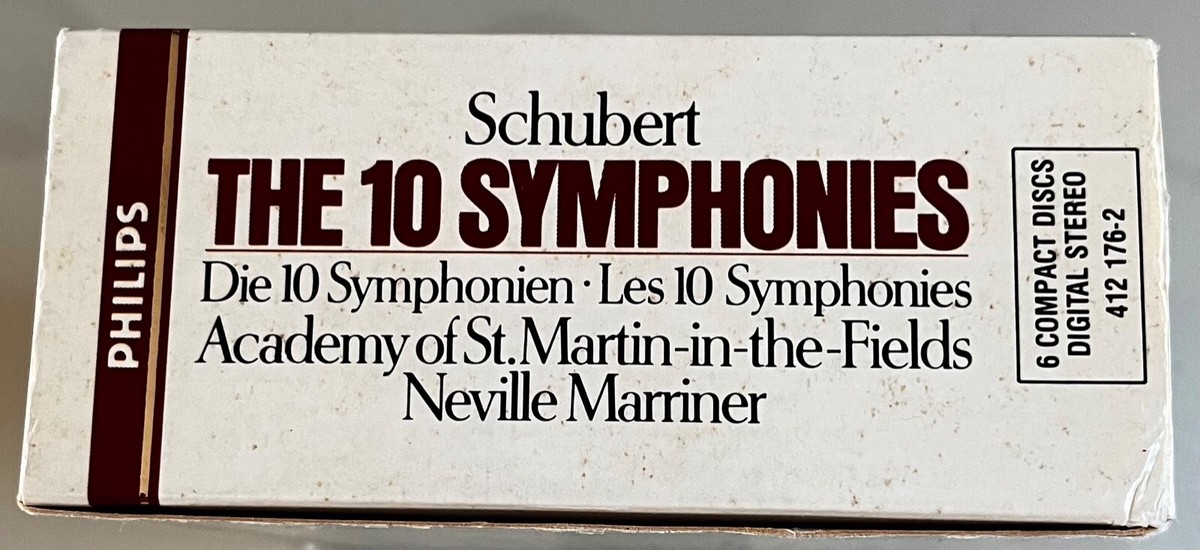 FRANZ SCHUBERT The 10 Symphonies 6 CD Box Set Academy St FRANZ SCHUBERT The 10 Symphonies 6 CD Box Set Academy St