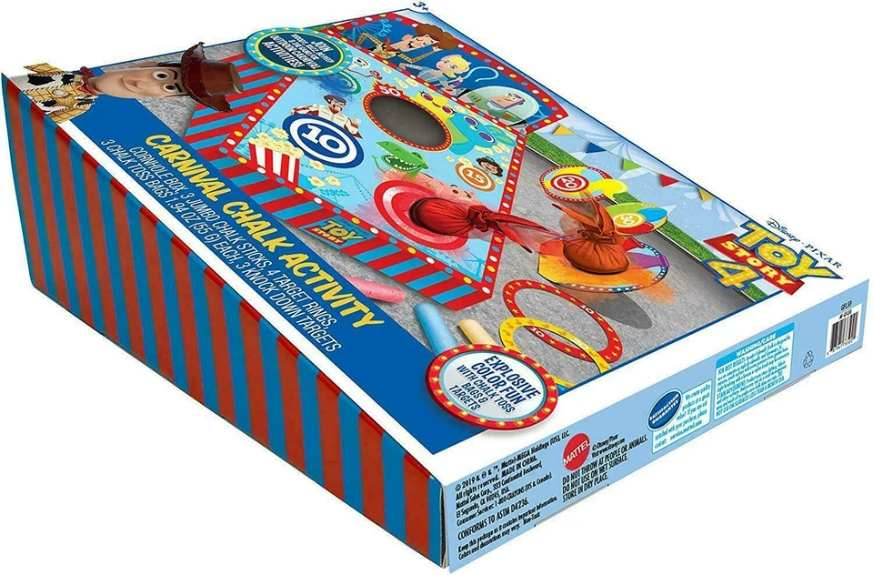 Disney Pixar Toy Story 4 Carnaval Tiza Niños Juego de Actividades Paquete Mattel Foto 3 de 4