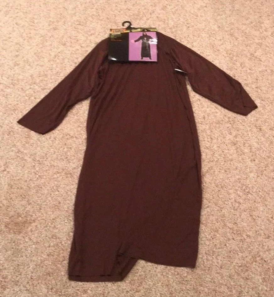 Totally Ghoul Hombre Monje Bata Disfraz NUEVO Collar Cinturón Capucha Halloween Talla Única Foto 2 de 2